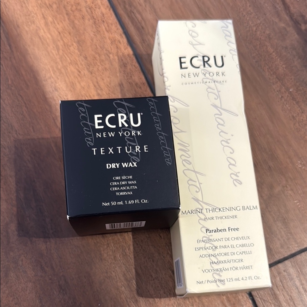 ECRU New York Texture Dry Wax and Marine Thickening Balm Bundle